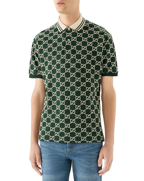 men's gucci collar shirt|authentic gucci polo shirts.